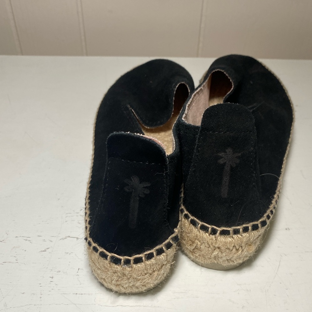 Manebi Suede Hamptons Black Espadrille Women Shoes Size 10/ EU 40 - Picture 11 of 11